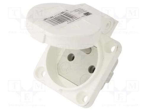 Conector: de alimentação, tomada, 2P+PE, 250VAC, .