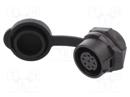 Conector: Redondos, Tomada, Tamanho 16, 02, Fêmea, Pin: 9, Ao Trinco