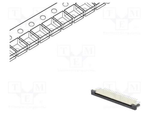 Conector: FFC/FPC, horizontais, PIN: 22, ZIF, SMT.