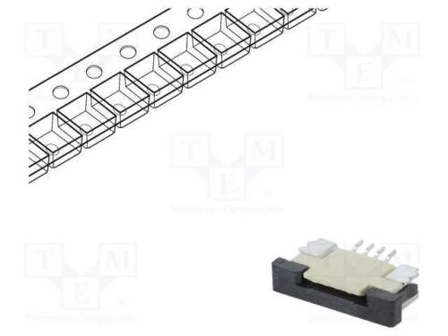 Conector: FFC/FPC, horizontais, PIN: 4, ZIF, SMT,.