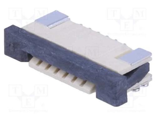 Conector: FFC/FPC, horizontais, PIN: 6, ZIF, SMT,.
