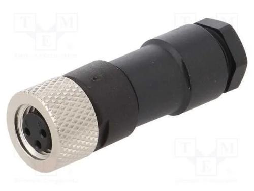 Conector: M8, fêmea, PIN: 3, simples, com cabo, f.