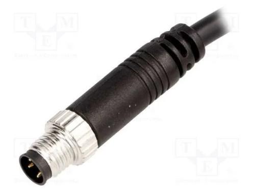 Conector: M8, 1m, macho, PIN: 3, simples, ficha, .
