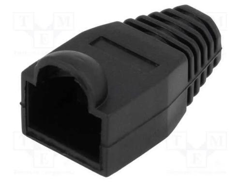Revestimento de Pino Rj45, 6,5mm, Preta