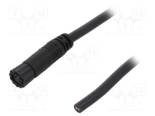 Conector: M8, 2m, fêmea, PIN: 4, simples, ficha, .