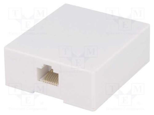 Tomada, RJ45, Sistema: 8p8c, para gesso,roscado,a.
