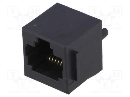 Tomada, RJ45, PIN: 8, com o bloqueio painel stop,.