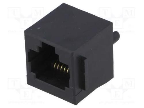 Tomada, RJ45, PIN: 8, com o bloqueio painel stop,.