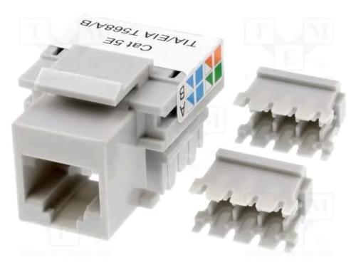 Tomada, RJ45, PIN: 8, Sistema: 8p8c, Keystone,par.