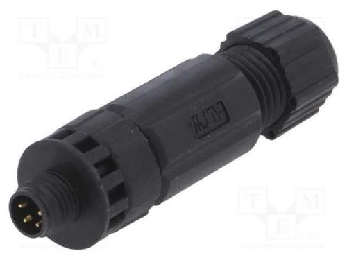 Conector: M8, macho, PIN: 4, simples, com cabo, f.
