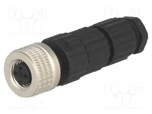 Conector: M8, fêmea, PIN: 3, simples, com cabo, f.