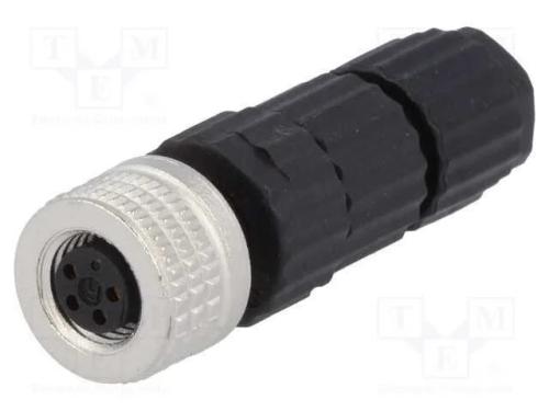 Conector: M8, fêmea, PIN: 4, simples, com cabo, f.