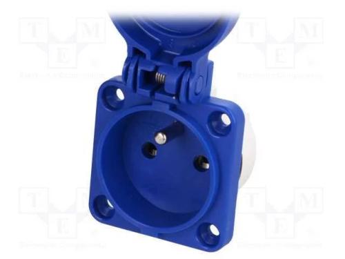 Conector: de alimentação, tomada, 2P+PE, 250VAC, .