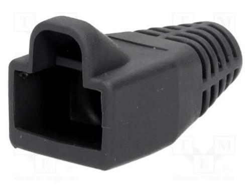 Revestimento de Pino Rj45, 6mm, Cinzento Escuro