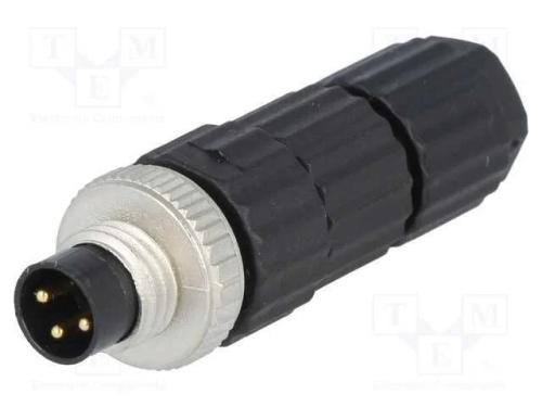 Conector: M8, macho, PIN: 3, simples, com cabo, f.