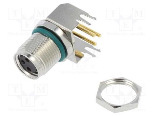 Conector: M8, fêmea, PIN: 3, angulares 90, para P.