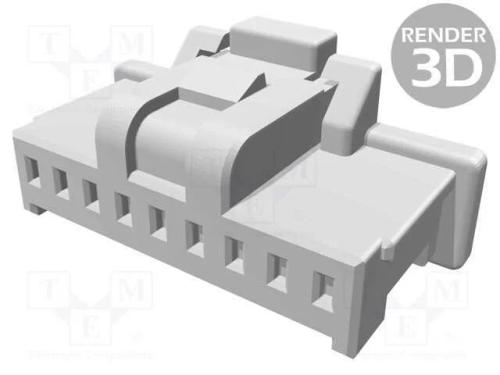 Ficha, fio-placa, f&ecirc;mea, Pico-Clasp, 1mm, PIN: 9,.