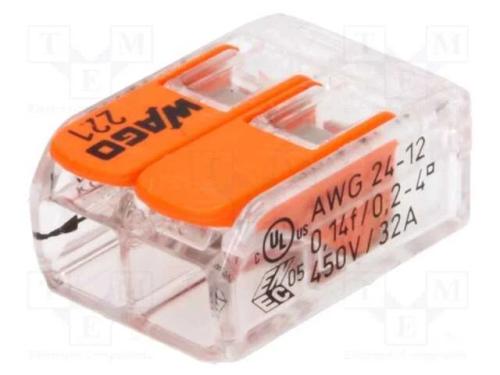Conector rápido, 221, aperto de molas, 0,2÷4mm2, .