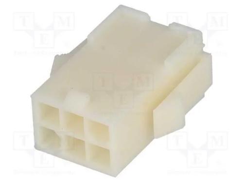 Ficha, Fio-Fio, Macho, Mini Universal Mate-N-Lok, 4,14mm, Pin: 6