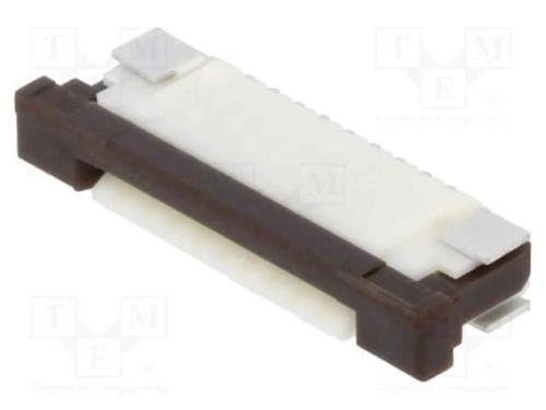 Conector: FFC/FPC, horizontais, PIN: 9, ZIF, SMT,.