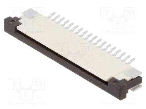 Conector: FFC/FPC, horizontais, PIN: 18, ZIF, SMT.