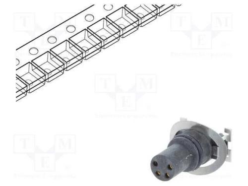Conector: M8, fêmea, PIN: 4, verticais, para PCB,.