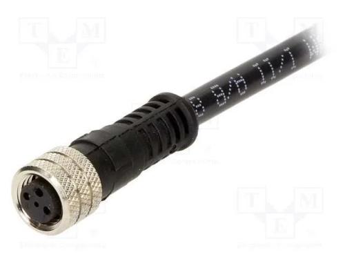 Conector: M8, Fêmea, Pin: 3, Simples, com Cabo, Ficha, Nano-Change