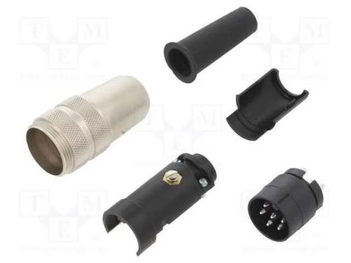 Conector: M16, Ficha, 680, Macho, Pin: 6, Não Blindados, Prateado, 5a