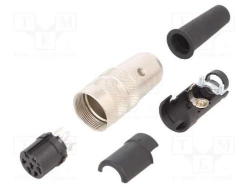 Conector: M16, Ficha, 680, Fêmea, Pin: 7, Não Blindados, Prateado, 5a