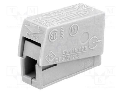 Conector rápido, aperto de molas, 0,5÷2,5mm2, 400.