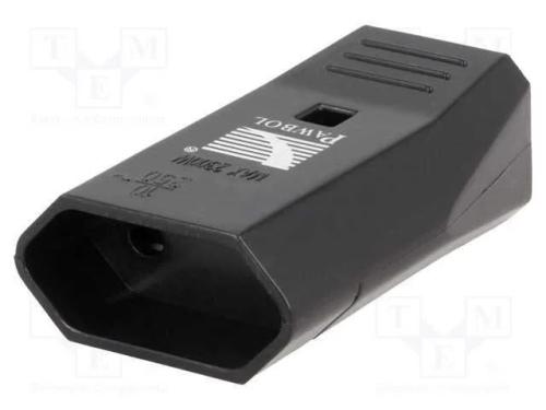 Conector: de alimentação, fêmea, tomada, 2P, 250V.