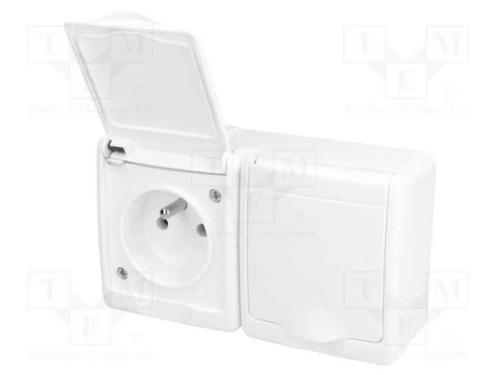 Conector: de alimentação, tomada, 2P+PE, 250VAC, .