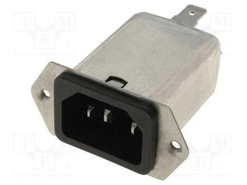 Conector: de alimentação, tomada, macho, 15A, 250.