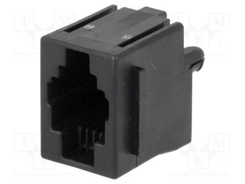 Tomada, Rj9, Pin: 4, com o Bloqueio Painel Stop, Poliéster, Tht