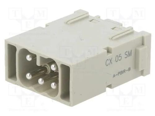 Connector: HDC, module, male, MIXO, PIN: 6, w/o c.
