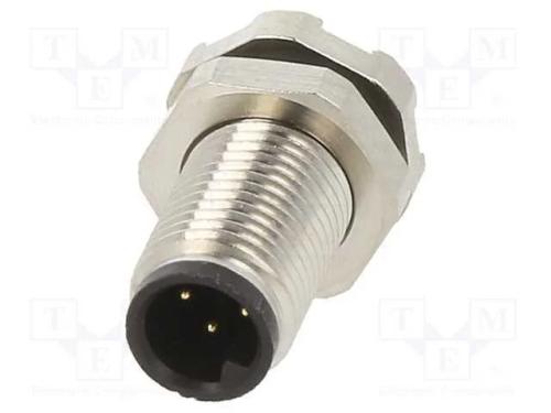 Conector: M5, Tomada, 707, Macho, Pin: 4, Não Blindados, Dourado, 1a