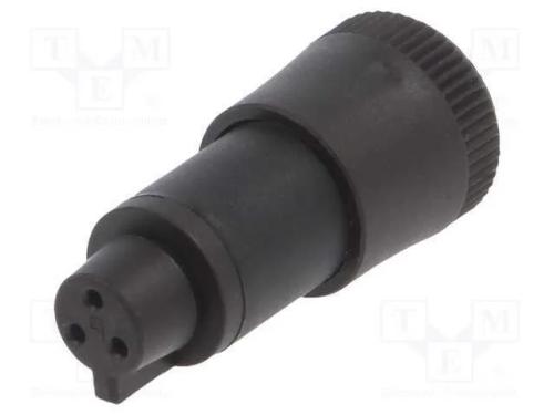 Conector: Redondos, Ficha, 719, Fêmea, Pin: 3, Não Blindados, 3a