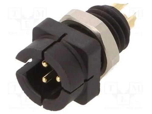 Conector: Redondos, Tomada, 709,719, Macho, Pin: 3, Dourado, 3a, Ip40