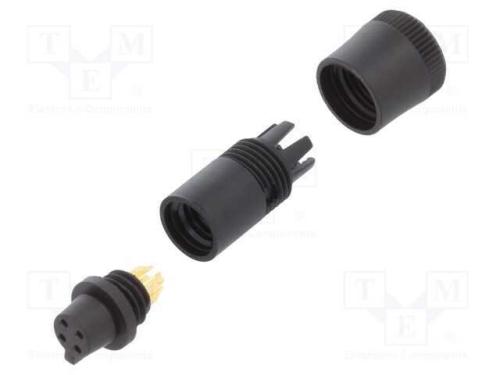 Conector: Redondos, Ficha, 719, Fêmea, Pin: 4, Não Blindados, 3a