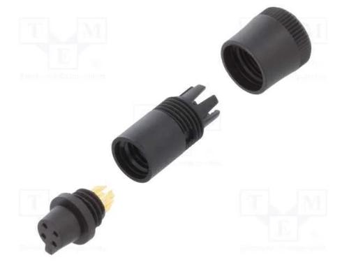 Conector: Redondos, Ficha, 719, Fêmea, Pin: 4, Não Blindados, 3a