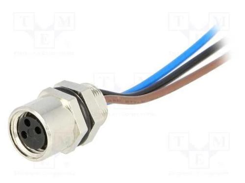 Conector: M8, fêmea, PIN: 3, com cabos, para pain.