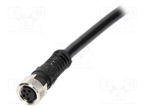 Conector: M8, Fêmea, Pin: 4, Simples, com Cabo, Ficha, Nano-Change