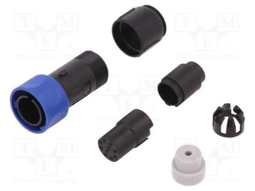 Conector: redondos, ficha, fêmea, PIN: 10, sem co.