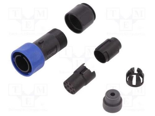 Conector: redondos, ficha, fêmea, PIN: 10, sem co.