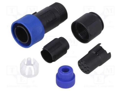 Conector: redondos, ficha, fêmea, PIN: 10, sem co.
