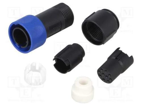 Conector: redondos, ficha, fêmea, PIN: 10, sem co.