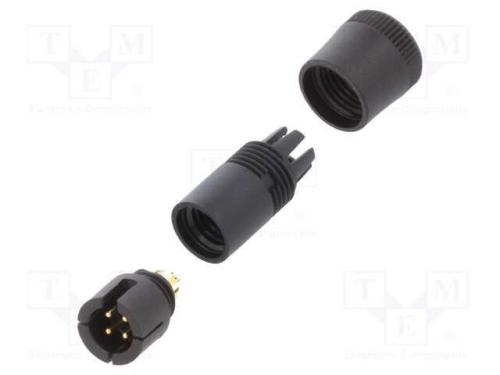 Conector: Redondos, Ficha, 719, Macho, Pin: 4, Não Blindados, 3a