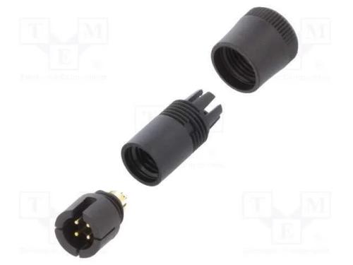 Conector: Redondos, Ficha, 719, Macho, Pin: 4, Não Blindados, 3a
