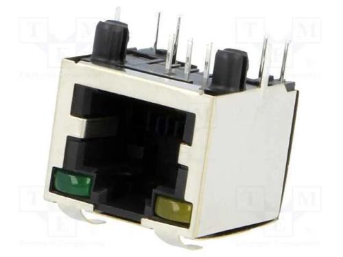 Tomada, RJ12, PIN: 6, blindadas,com díodo LED, do.