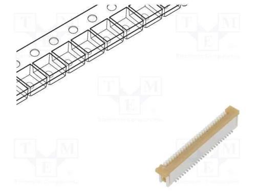 Conector: FFC/FPC, verticais, PIN: 26, ZIF, SMT, .